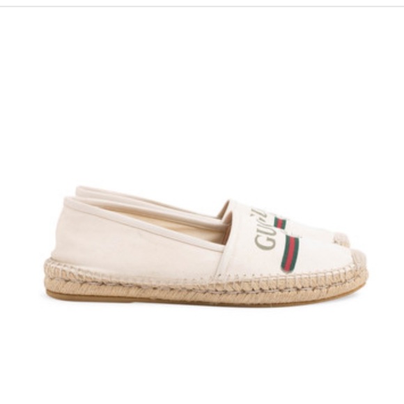 GUCCI Logo Canvas Espadrilles - Picture 4 of 8